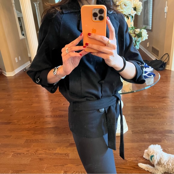 Black wool Club Monaco jacket, size XS - Picture 3 of 8